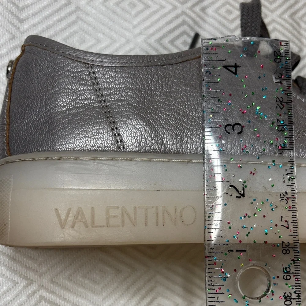 Valentino platform women’s silver Gray Sneakers size 7.5 - Picture 11 of 15